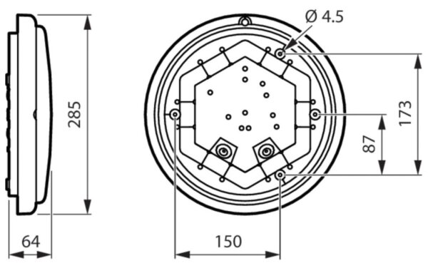 Philips - LED Επιτοίχιο φωτιστικό μπάνιου LEDINAIRE LED/11W/230V 3000K IP65