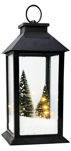 "“PLASTIC LANTERN” ΦΑΝΑΡΑΚΙ-ΔΕΝΤΡΟ 10 LED ΛΑΜΠΑΚΙA ΜΠΑΤΑΡ(3xAAA) ΘΕΡΜΟ ΛΕΥΚΟ IP20 14x14x30cm "