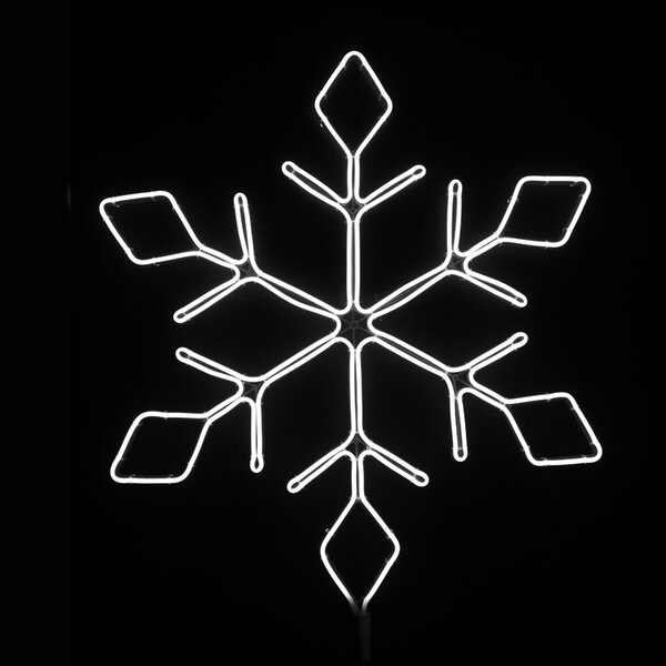 "SNOWFLAKE" 600LED ΣΧΕΔΙΟ 6m ΦΩΤΟΣΩΛ ΝΕΟΝ ΨΥΧΡΟ ΛΕΥΚΟ IP44 66x57.5cm 1.5m ΚΑΛΩΔ