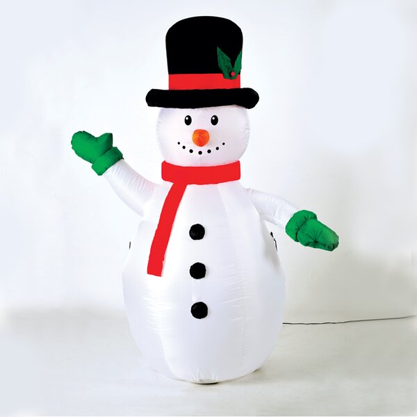 "INFLATABLE SNOWMAN" 1 LED ΛΑΜΠ.ΑΝΤΑΠ.(12V), RGB, ΣΤΑΘ. IP44, Η180CM, 2M ΠΡΑΣ. ΚΑΛ. ΤΡΟΦ