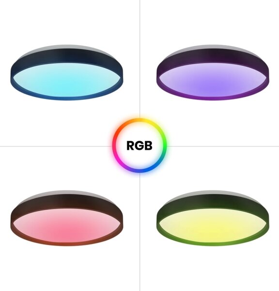 LED RGB dimmable φωτιστικό οροφής RINGO LED/36W/230V + τηλεχειριστήριο