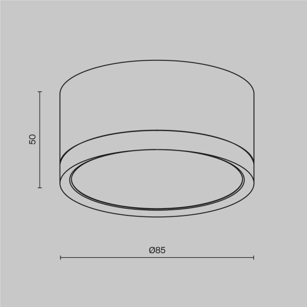 Maytoni C086CL-GX53-SRD-W - Φωτιστικό σποτ HOOP 1xGX53/15W/230V 8,5 cm λευκό