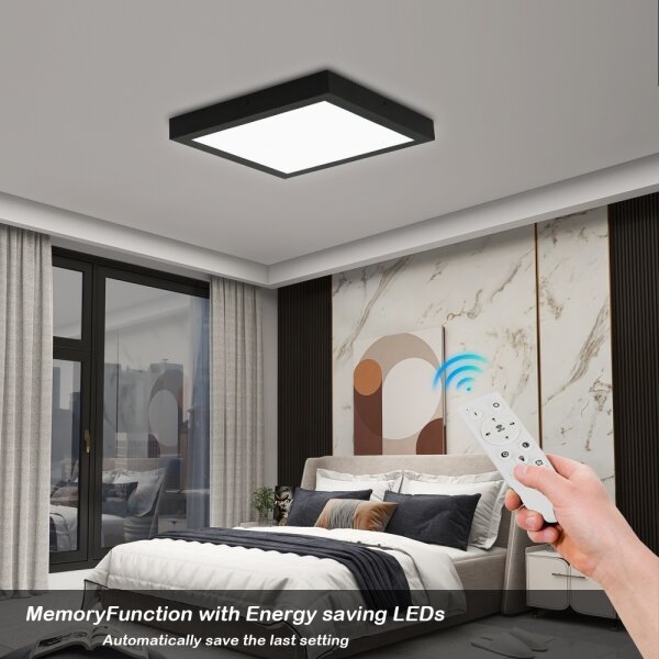 Brilagi-Φωτιστικό μπάνιου dimming LED FRAME SMART LED/24W/230V IP44 black+RC