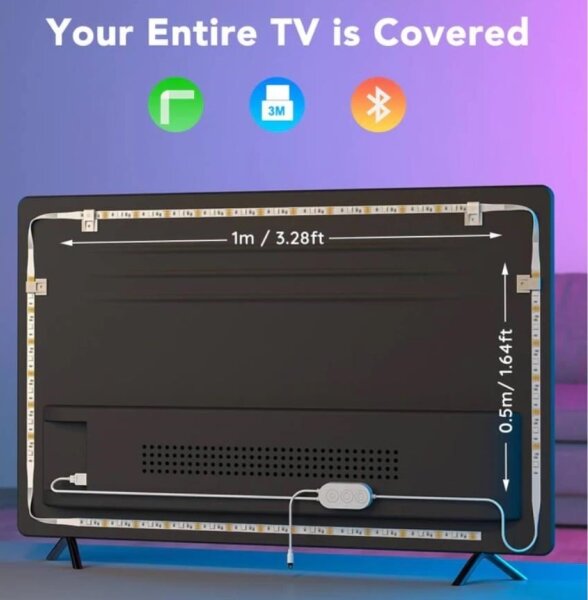 Govee - TV 46-60" SMART LED φωτισμός τηλεόρασης backlight RGB + τηλεχειριστήριο