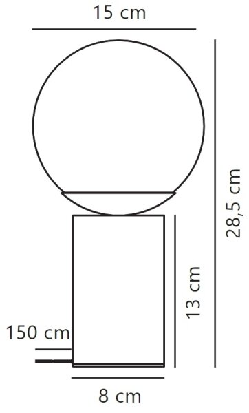 Nordlux - Eπιτραπέζια λάμπα LILLY 1xE14/25W/230V μάρμαρο/καφέ