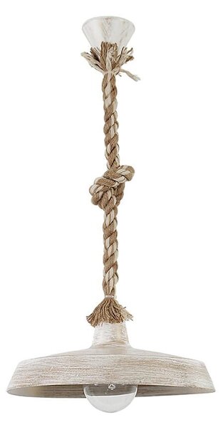 Φωτιστικό Οροφής US-GAS 1L 31-1103 Mix-Rope White-Bronze Heronia