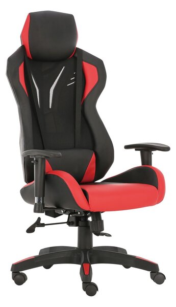 Καρέκλα Γραφείου Gaming ΑΝΔΡΟΜΑΧΗ Κόκκινο PVC/PU 67x65x123-131cm