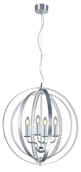 Φωτιστικό Οροφής Candela 102000405 Silver Trio Lighting