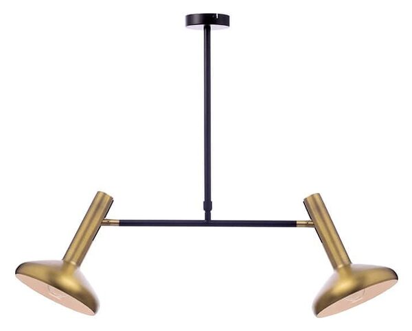 Φωτιστικό Οροφής AR4182P69BB 2ΧΕ27 69Χ20XΗ92 Brass-Black Aca Decor