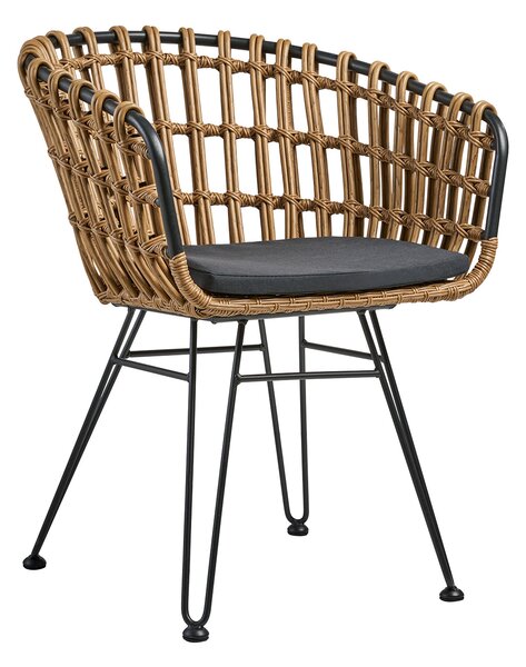 Πολυθρόνα Ibiza 60 x 59 x 80, Χρώμα: Natural, Υλικό: Wicker