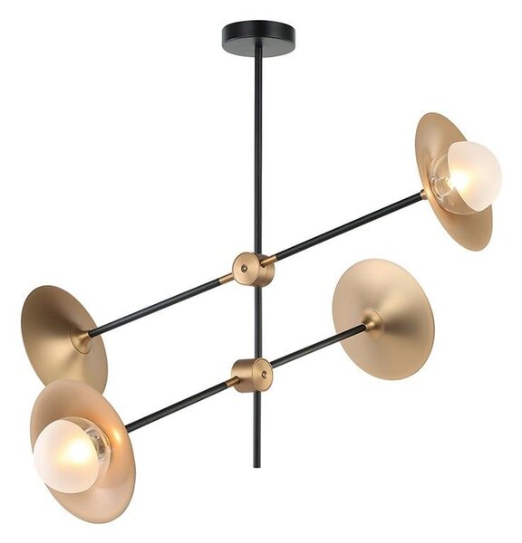 Φωτιστικό Οροφής - Ράγα HL4324C84BB 4ΧG9 85X81ΧΗ67 Brass-Black Aca Decor