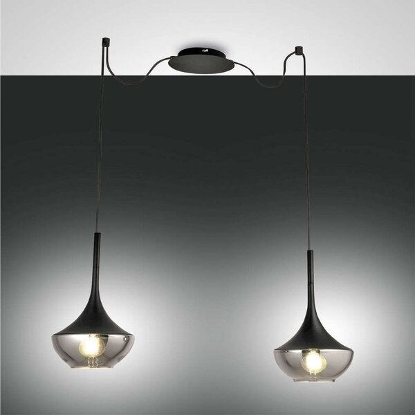 Φωτιστικό Οροφής Apollo 3623-42-101 Black Fabas Luce