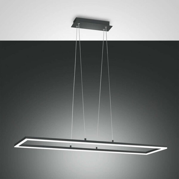 Φωτιστικό Οροφής Κρεμαστό Led Bard 3394-45-282 L.920X320 Anthracite Fabas Luce