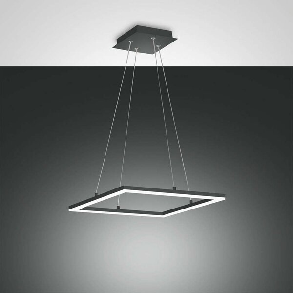 Φωτιστικό Οροφής Κρεμαστό Led Bard 3394-40-282 L.420X420 Anthracite Fabas Luce