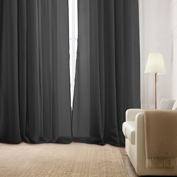 Κουρτίνα (270x280) Με Τρουκς Whitegg K0181-5 Black