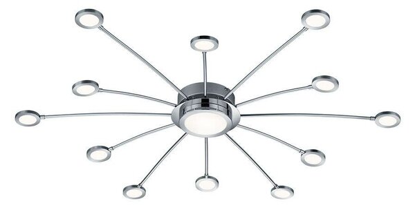 Φωτιστικό Οροφής - Πλαφονιέρα Led Bodrum 673311306 Ø100x 8,5cm Chrome Trio Lighting