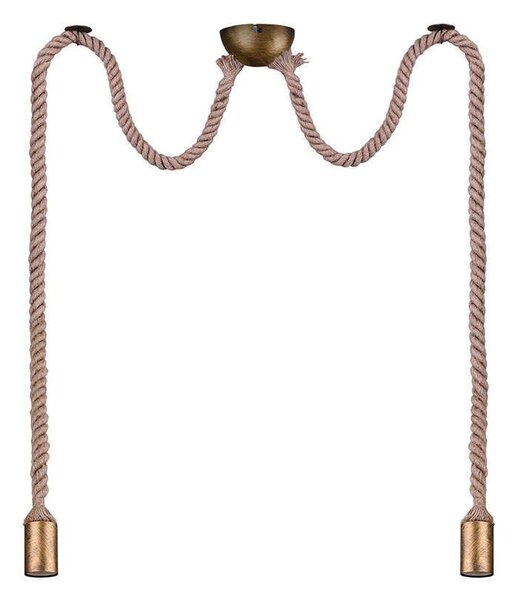 Φωτιστικό Οροφής Rope Ø12x150cm Old Brass Trio Lighting