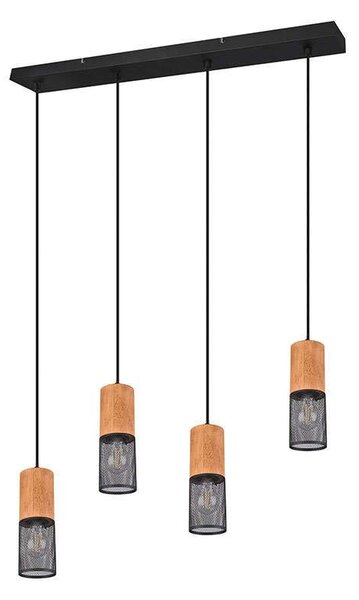 Φωτιστικό Οροφής - Ράγα Tosh 304300432 65x9x150cm Natural-Black Trio Lighting