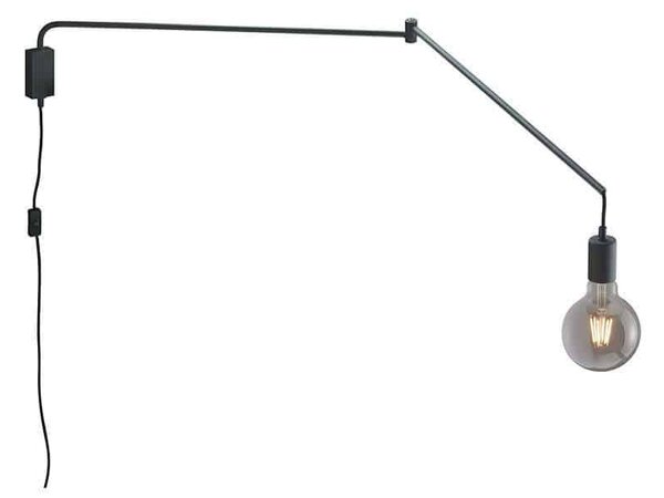 Φωτιστικό Τοίχου Line 5x25cm Black Mat 200200132 Trio Lighting