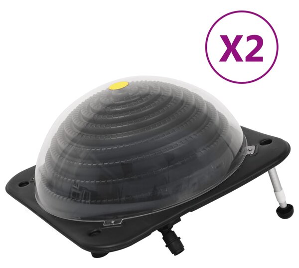 VidaXL Θερμαντικά Πισίνας Ηλιακά 2 τεμ. 75 x 75 x 36εκ. HDPE/Αλουμίνιο