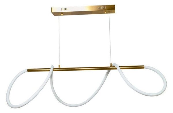 Φωτιστικό Οροφής Led 6019 L110cm 4800Lm Gold Inlight