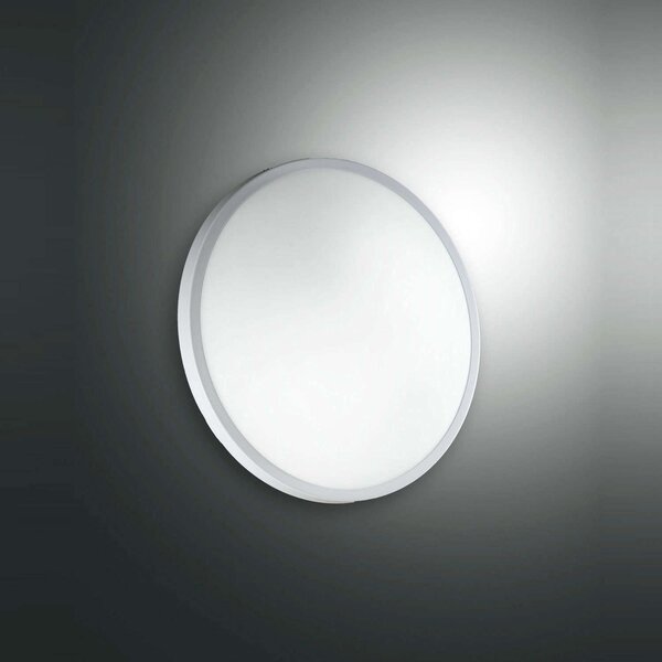 Φωτιστικό Τοίχου - Απλίκα Plaza 2866-23-102 White Fabas Luce