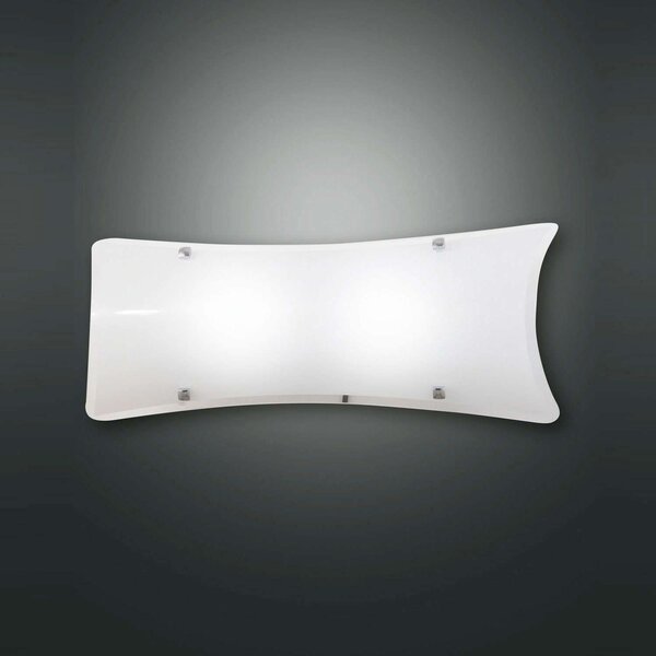 Φωτιστικό Τοίχου - Απλίκα Milton 3113-26-102 White 20X50 CM. Fabas Luce