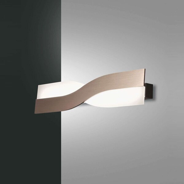 Φωτιστικό Τοίχου - Απλίκα Led Riace 3425-26-179 Bronze Fabas Luce