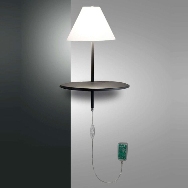 Φωτιστικό Τοίχου - Απλίκα Led Goodnight 3417-20-164 Anthracite Fabas Luce