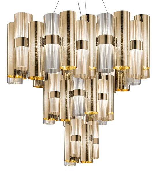 Φωτιστικό Οροφής Led La Lollo XL Gold - Fume Slamp