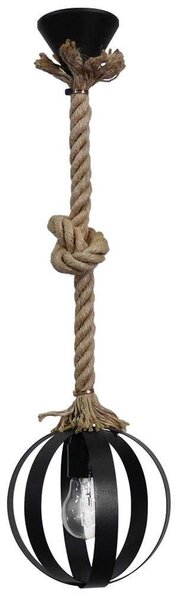 Φωτιστικό Οροφής Lama/18 1/L Rope UT-Black 31-1006 Heronia