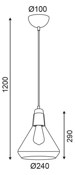 Φωτιστικό Οροφής Style V36035CM Grey