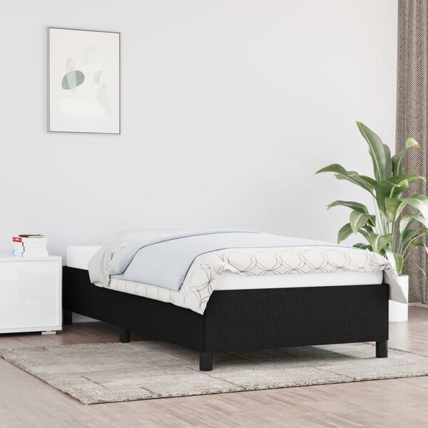 Πλαίσιο Κρεβατιού Boxspring Μαύρο 100 x 200 εκ. Υφασμάτινο - Μαύρο