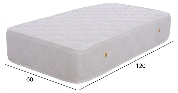 ΣΤΡΩΜΑ BABYCLOUD HM642.01 BONELL SPRING 60X120 ΛΕΥΚΟ