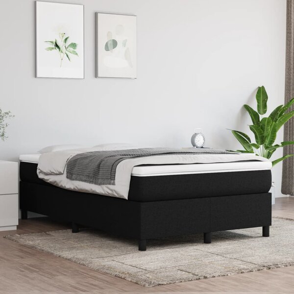 VidaXL Πλαίσιο Κρεβατιού Boxspring Μαύρο 120x200 εκ. Υφασμάτινο