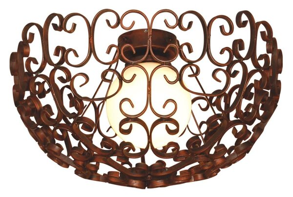 Φωτιστικό Οροφής - Πλαφονιέρα HL-3587-1M 77-4047 Bale Old Bronze Homelighting