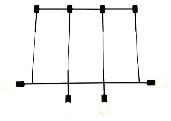 Φωτιστικό Οροφής - Ράγα Led HL-3526-4 77-3819 Megan Black Homelighting