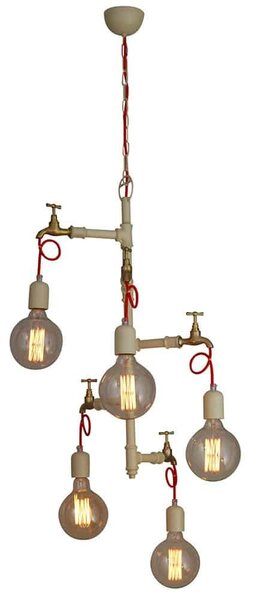 Φωτιστικό Οροφής Κρεμαστό HL-084T-5 77-2796 Hikari Beige Homelighting