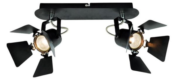 Φωτιστικό Οροφής Spot 77-2209 GU12015A -2B Mystik Black Mat Homelighting