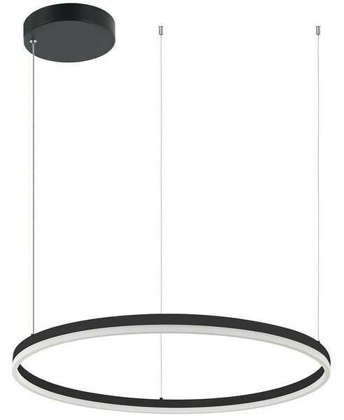 Φωτιστικό Οροφής Κύκλος 20262 Led 3000K 55W Φ80cm Black Matt