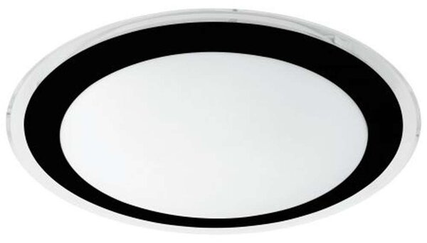 Φωτιστικό Οροφής-Πλαφονιέρα 99404 Competa Led Ø335 Black-White Clear Eglo