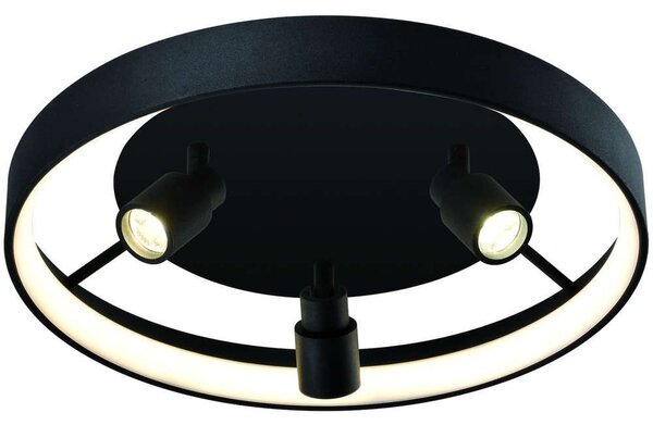 Φωτιστικό Οροφής - Πλαφονιέρα Denis 4250700 Led Black Viokef