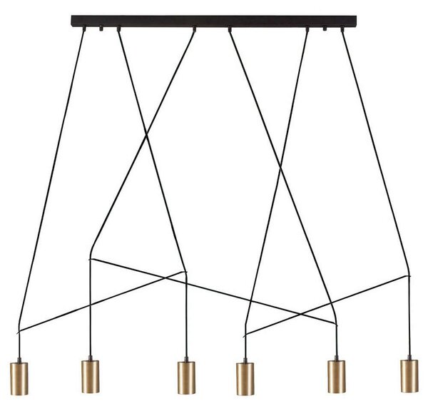 Φωτιστικό Οροφής - Ράγα Imbria 7955 6x10W GU10 Solid Brass Nowodvorski