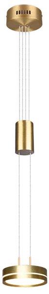 Φωτιστικό Οροφής Franklin 326510108 9W Led 85-180cm Φ14cm Brass Mat Trio Lighting