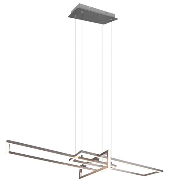 Φωτιστικό Οροφής Salinas 320310307 34W Led 110x40x150cm Nickel Mat Trio Lighting