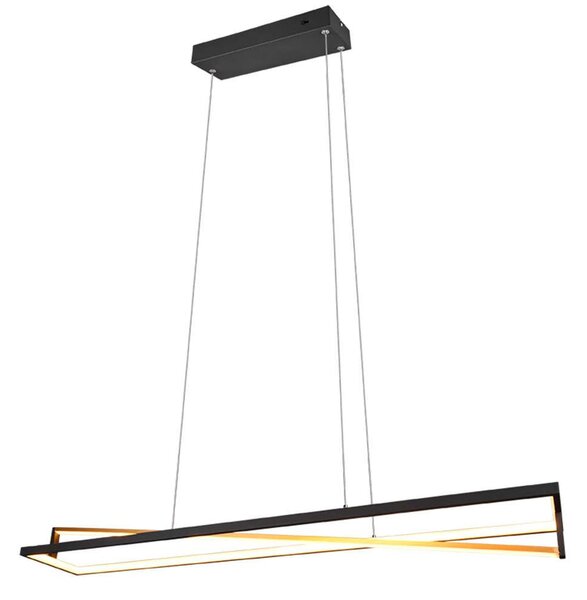 Φωτιστικό Οροφής Edge 326810132 35W Led 118,5x19,3cm 150cm Black Mat Trio Lighting