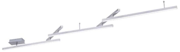 Φωτιστικό Οροφής - Πλαφονιέρα Melby 651210507 23W Led 242x10x12cm Nickel Mat Trio Lighting