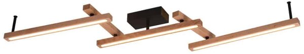 Φωτιστικό Οροφής - Πλαφονιέρα Bellari 626410530 36W Led 180x10cm Natural Wood Trio Lighting