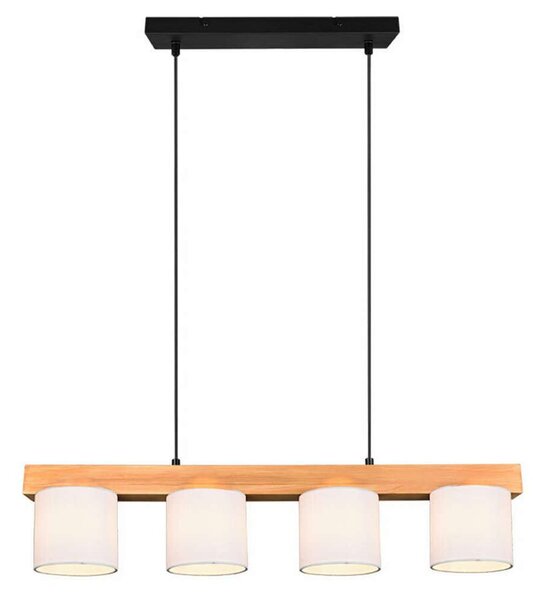 Φωτιστικό Οροφής - Ράγα Cameron R30654001 4xE14 28W 75x150cm Natural-White RL Lighting