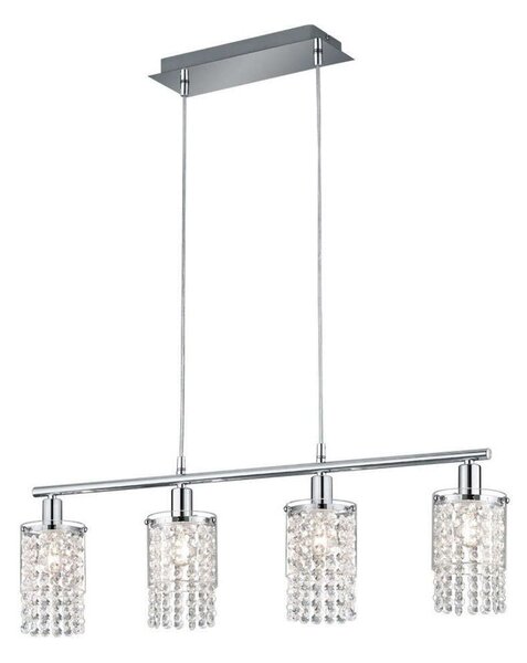 Φωτιστικό Οροφής Posh R30764006 4xE14 10W 11x80x150cm Chrome RL Lighting